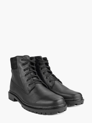 Ботинки кожаные черные | 6465303