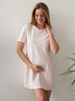 Платье для беременных персикового цвета | 6466627
