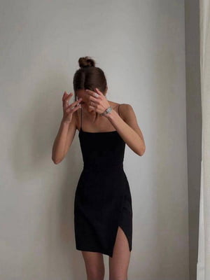 Платье-футляр черное | 6422819