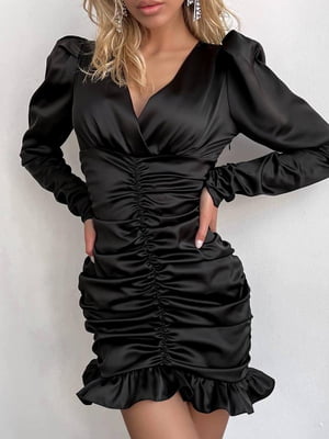 Платье-футляр черное | 6423018