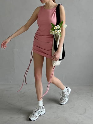 Платье-футляр розовое | 6423619