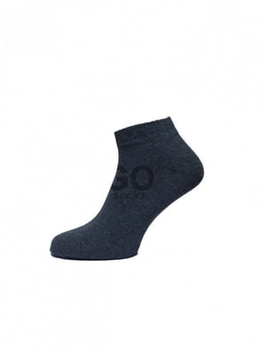 Шкарпетки темно-сірі з принтом | 6480410