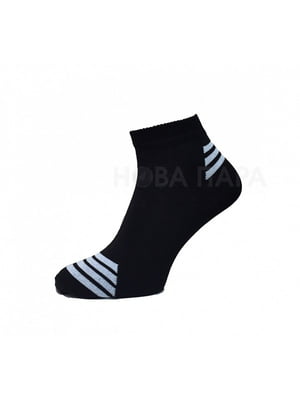Шкарпетки чорні в смужку | 6480427