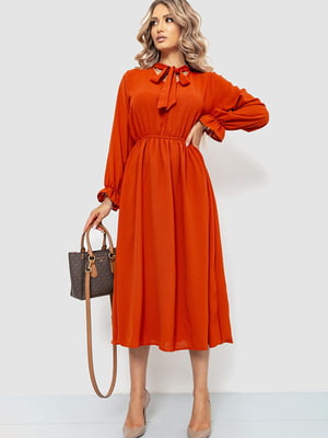 Сукня А-силуету теракотового кольору | 6484274
