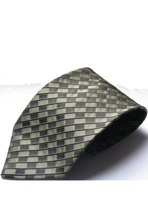 Краватка сіра в принт | 6484649