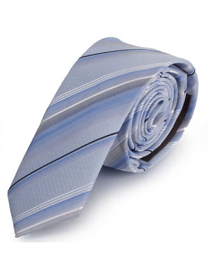 Краватка блакитна в смужку | 6484858