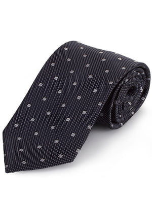 Краватка чорна в горошок | 6484883