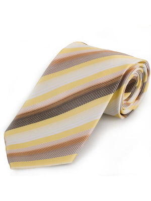 Краватка жовта в смужку | 6484903