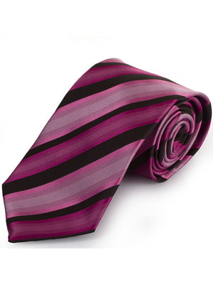 Краватка рожева в смужку | 6484904