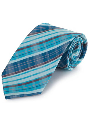 Краватка бірюзового кольору в смужку | 6484909