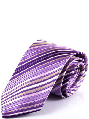 Краватка фіолетова в смужку | 6484973