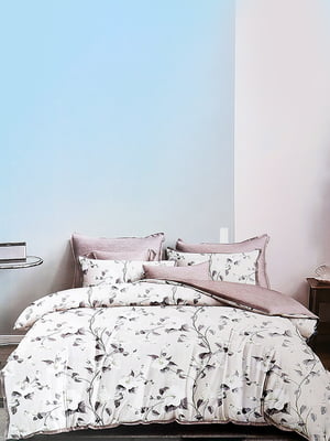 Комплект постельного белья бежевого цвета полуторка | 6487770