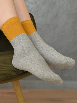 Шкарпетки двокольорові | 6487880