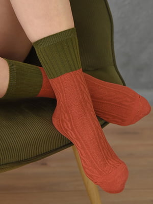 Шкарпетки двокольорові | 6487881