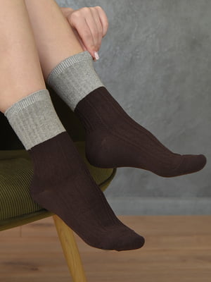 Шкарпетки двокольорові | 6487883