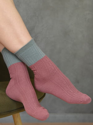 Шкарпетки двокольорові | 6487885