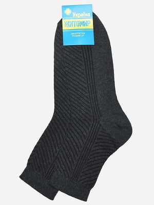 Шкарпетки темно-сірого кольору | 6487950