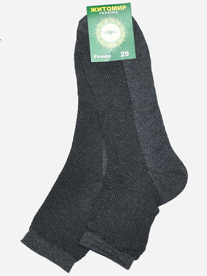 Шкарпетки темно-сірого кольору | 6487956