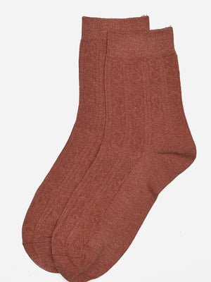 Шкарпетки теракотового кольору | 6487987