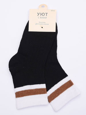 Шкарпетки чорно-ялинки зі смужкою | 6488025