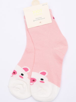 Шкарпетки рожеві з малюнком | 6488043