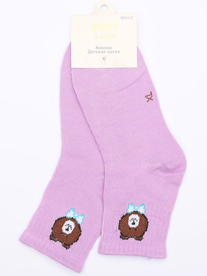 Шкарпетки рожеві з малюнком | 6488054