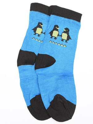 Шкарпетки сині з малюнком | 6488066