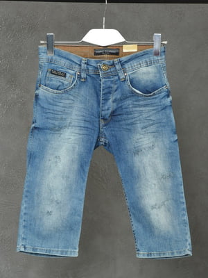 Бриджи голубые джинсовые | 6491516