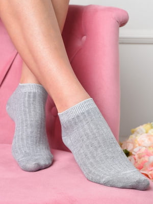 Шкарпетки короткі сірого кольору | 6491686