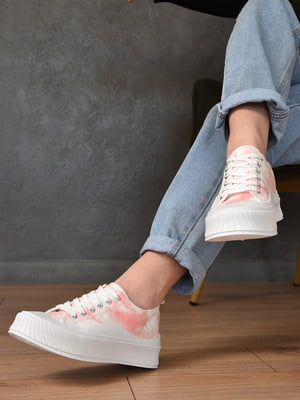 Кросівки біло-рожеві | 6491821