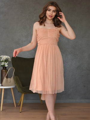 Платье персикового цвета | 6492406