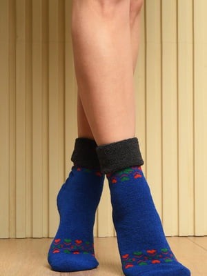 Шкарпетки сині з візерунком | 6492764