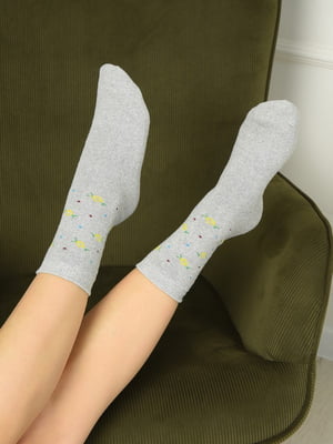 Шкарпетки махрові сірі | 6492769