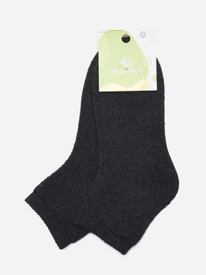 Шкарпетки махрові темно-сірі | 6492805