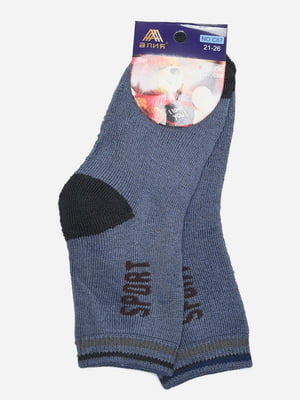 Шкарпетки сірі з принтом | 6492815