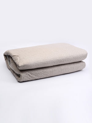 Одеяло синтепоновое двуспальное демисезонное цвета мокко | 6492935