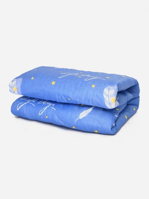 Одеяло силиконовое евро синего цвета | 6492938