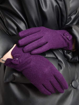 Перчатки кашемировые фиолетовые | 6493341