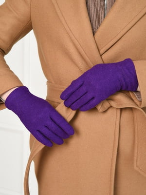 Рукавички текстильні фіолетові | 6493494