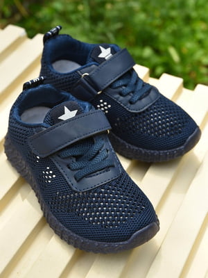 Кросівки дитячі для хлопчика темно-синього кольору (159443) | 6494135