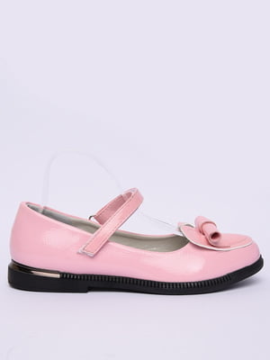 Рожеві туфлі на липучці | 6495015