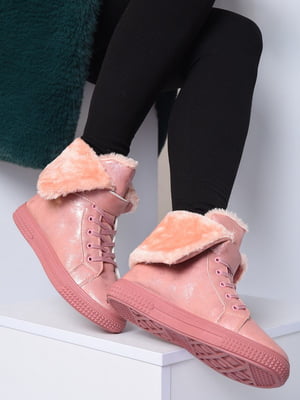 Ботинки розового цвета | 6495554