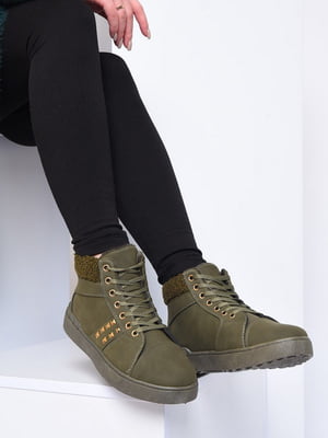 Ботинки зеленого цвета | 6495558