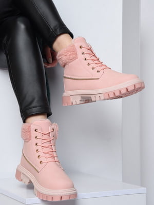 Ботинки розового цвета | 6495562
