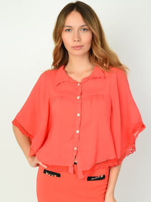 Блуза коралового кольору | 6496420