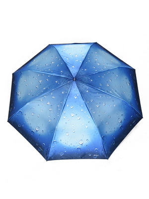 Зонт-полуавтомат голубой | 6496741