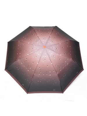 Зонт-полуавтомат коричневый | 6496746