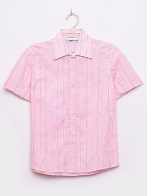 Рубашка розовая в полоску | 6497029