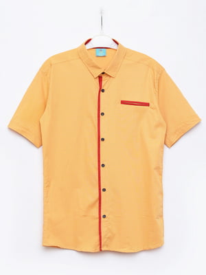 Рубашка оранжевая в горошек | 6497086