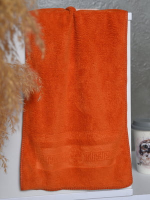 Рушник кухонний мікрофібра оранжевого кольору | 6497315